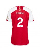 Arsenal William Saliba #2 Domácí Dres pro Dámské 2023-24 Krátký Rukáv